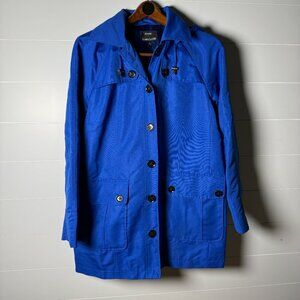Dennis by Dennis Basso Jacket in Royal Blue with Black Buttons Size S